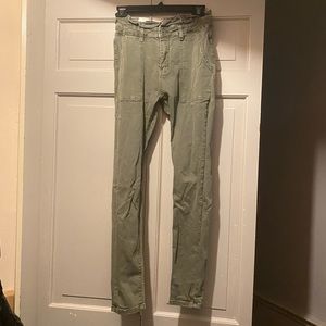 Green Bag Midrise Skinny Jeans